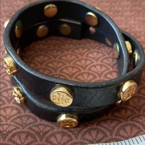 Tory Burch leather wrap bracelet